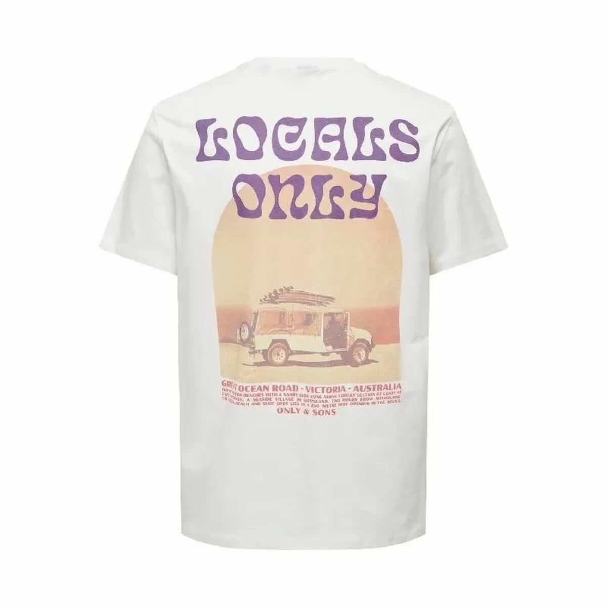 Maglia a Maniche Corte Uomo Only & Sons Onskye Reg Bianco